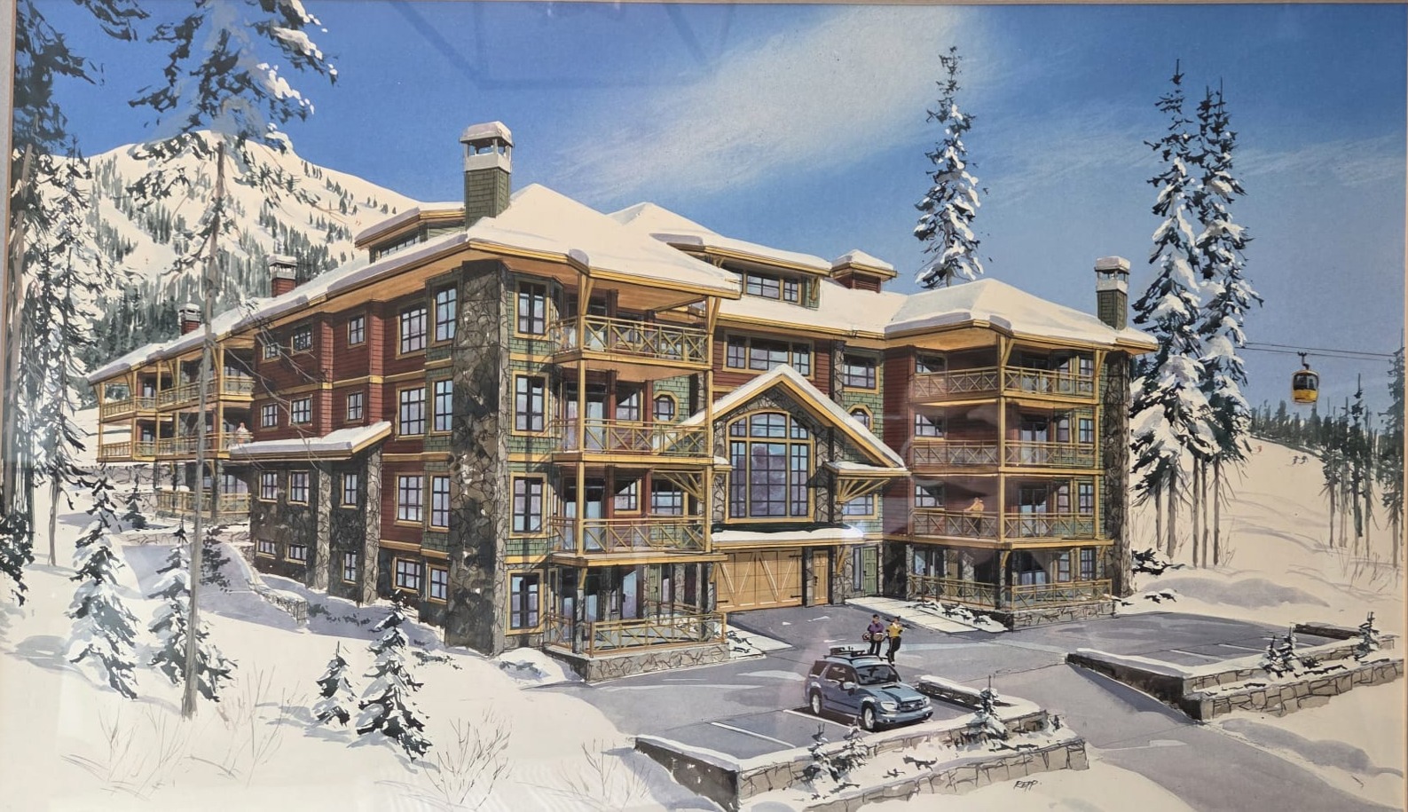 big white construction project